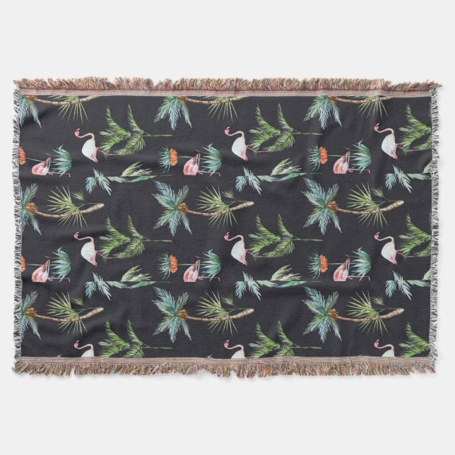 Couverture Motif de paume d'aquarelle (Devant)