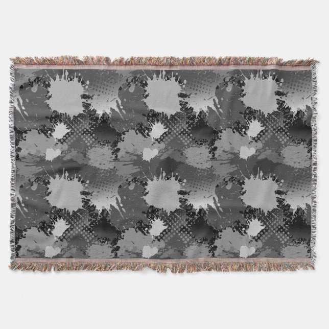 Couverture Motif de projection de peinture 2 (Devant)