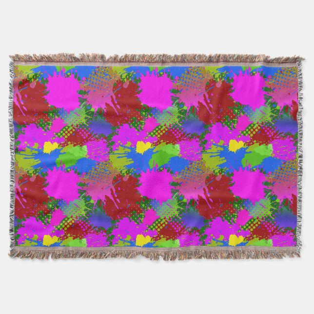 Couverture Motif de projection de peinture 3 (Devant)