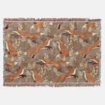 Motif de renard doux dans les neutres d'automne