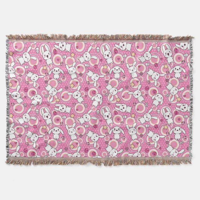 Couverture motif de rose de kawaii (Devant)