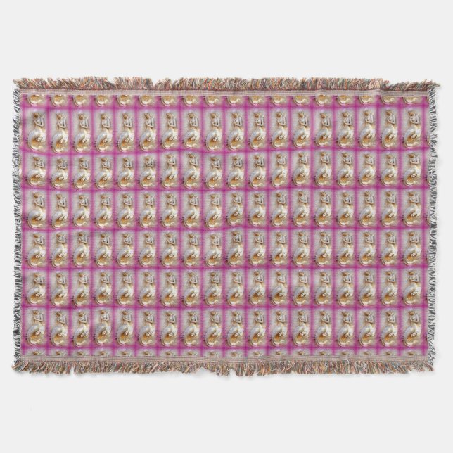 Couverture motif de sirène blanc (Devant)