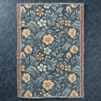 Couverture Motif de style botanique inspiré de William Morris