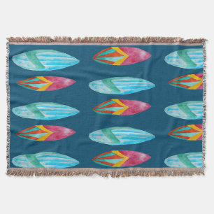 Couverture Motif de surf aquarelle