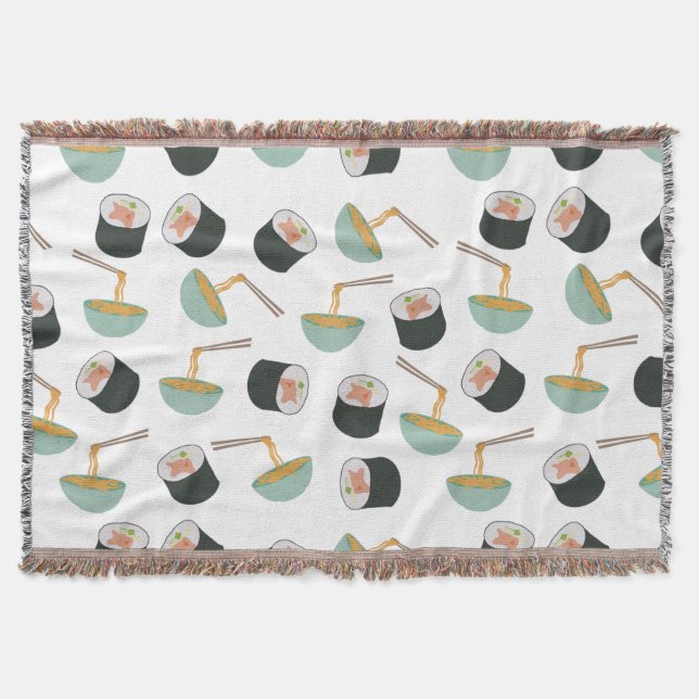 Couverture Motif de sushis et nouilles (Devant)