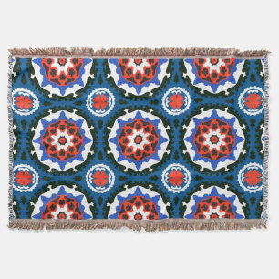 Couverture Motif de Suzani avec l'ornement audacieux