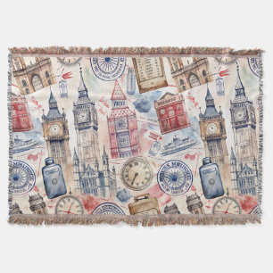 Couverture Motif de timbre de voyage du monde vintage (5)