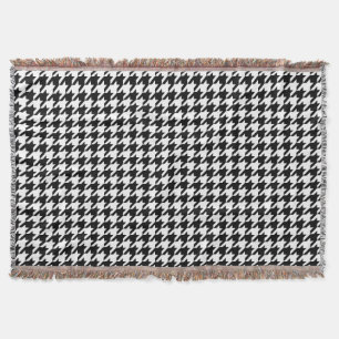 Couverture Motif de tissage classique Houndstooth