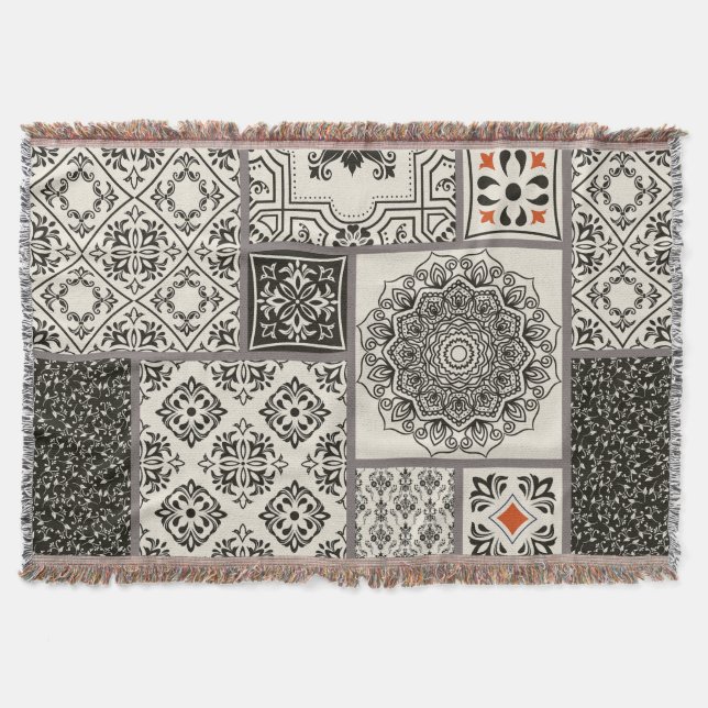 Couverture Motif de tuile islamique Majolica (Devant)