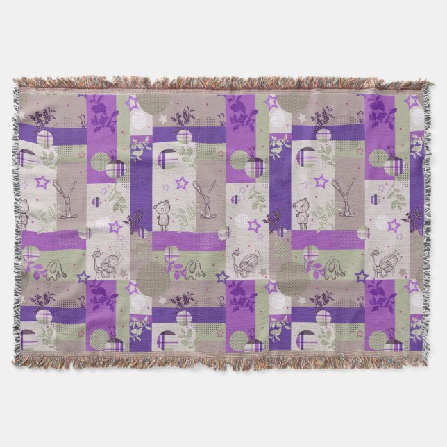 Couverture Motif d'édredon de bébé (Devant)