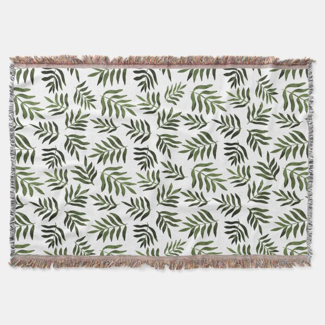 Couverture Motif des branches vertes aquarelle (Devant)