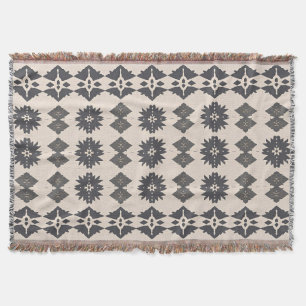 Couverture Motif diamant Boho scandinave