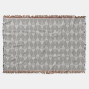 Couverture Motif Diamant Gris