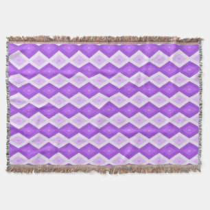 Couverture Motif diamant violet clair