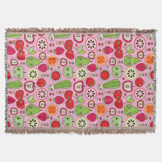 Couverture motif d'illustration de cuisine de fruit (Devant)
