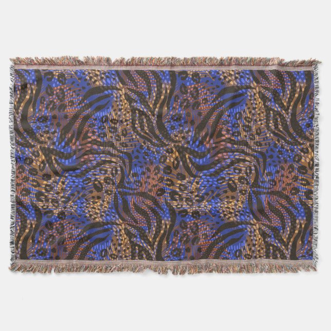 Couverture Motif d'impression Leopard et Zebra (Devant)
