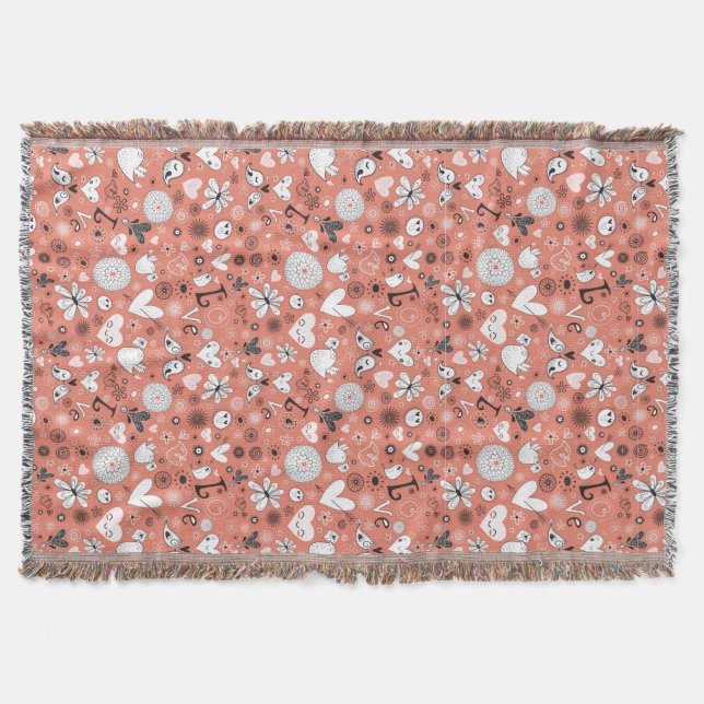 Couverture Motif d'inséparables (Devant)