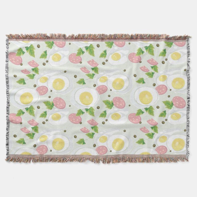 Couverture Motif d'oeufs et de saucisse (Devant)
