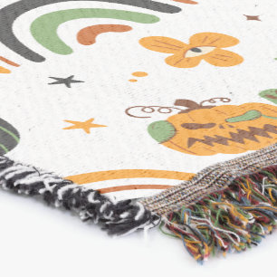 Couverture Motif éffrayant Boho Halloween