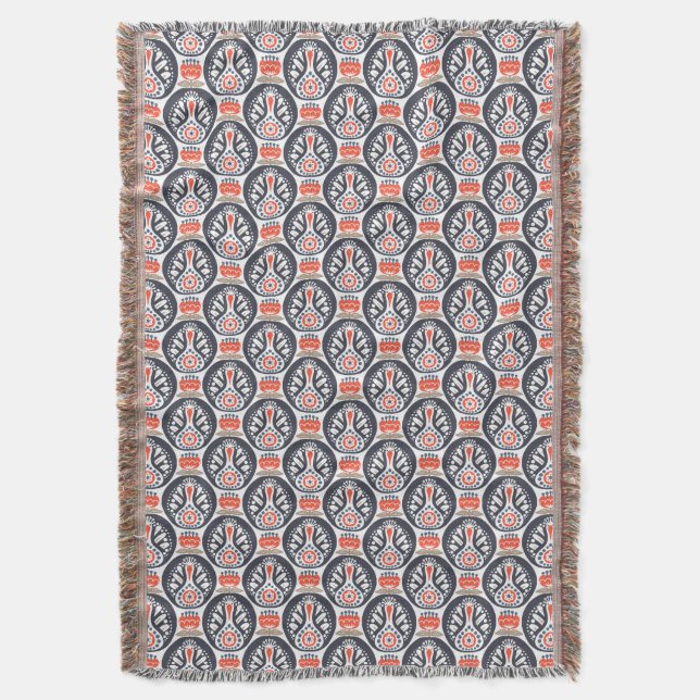 Couverture Motif floral d'art populaire de la Turquie (devant Vertical)