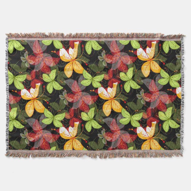 Couverture Motif foncé d'automne (Devant)