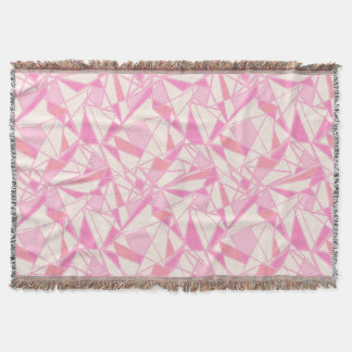 Couverture Motif géométrique couleur rose abstrait