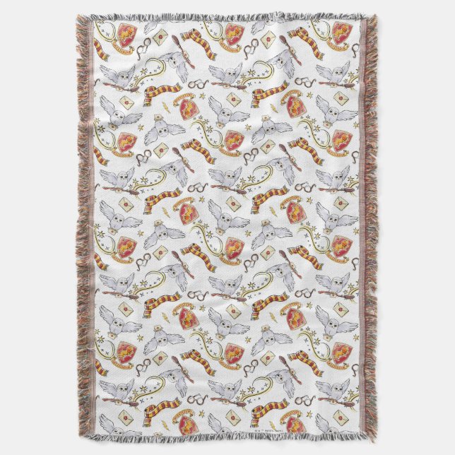 Couverture Motif Hedwig GRYFFINDOR™ (devant Vertical)