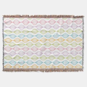 Couverture motif horizontal coloré