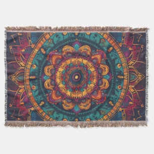 Couverture Motif Mandala d'inspiration vintage lancer la couv