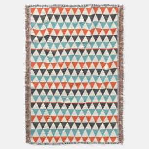 Couverture Motif moderne de triangle de la rétro moitié du