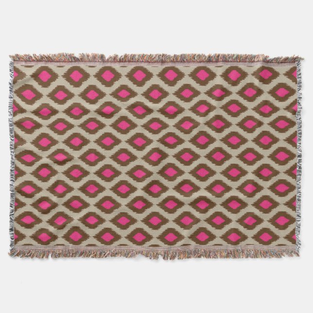 Couverture Motif moderne d'ikat (Devant)