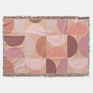 Couverture Motif moderne du milieu du siècle Peach Fuzz