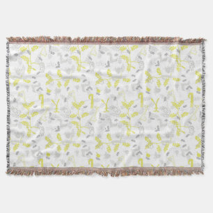 Couverture motif montrant les animaux 2 de bébé