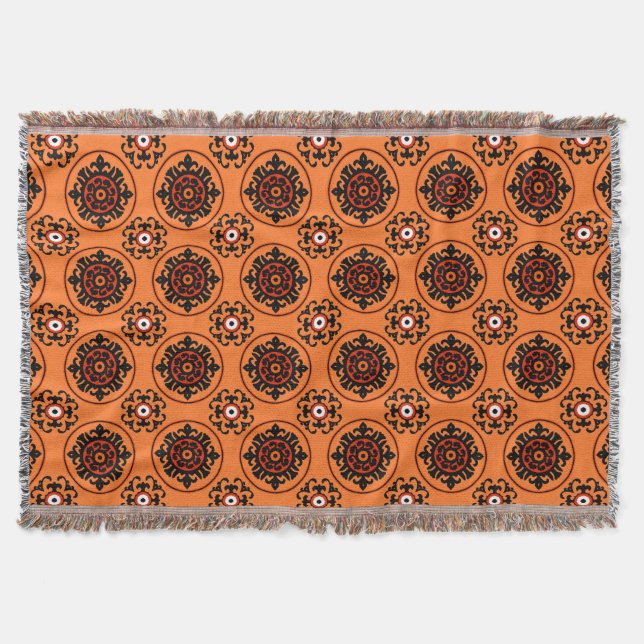 Couverture Motif orange de Suzani (Devant)