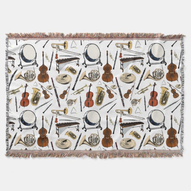 Couverture Motif Orchestra Instruments (Devant)