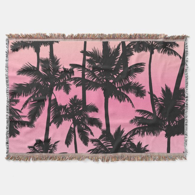 Couverture Motif Palm Tree (Devant)