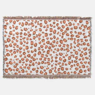 Couverture Motif Poster de animal moderne Red Snow Leopard