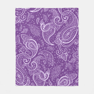 Couverture Motif Purple Paisley