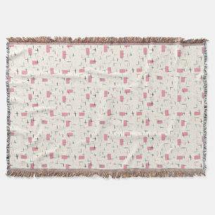 Couverture Motif rose atomique rétro