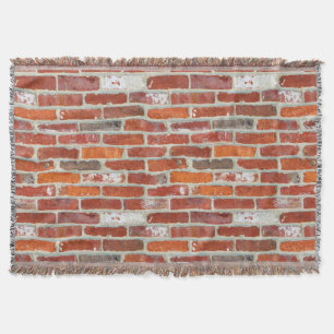 Couverture Motif rouge de mur de briques