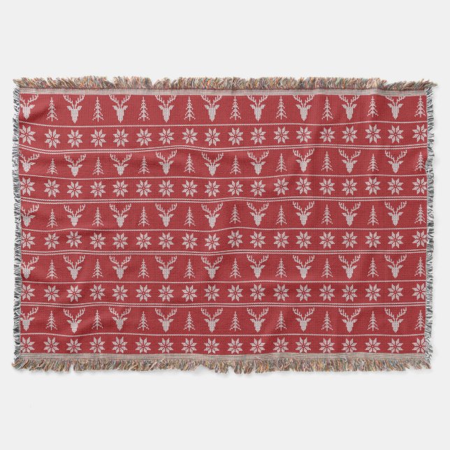 Couverture Motif rouge moche de Noël (Devant)