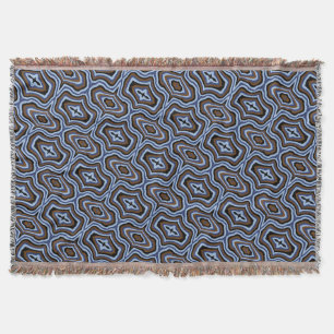 Couverture Motif sans couture de marbre bleu rythmique et ter