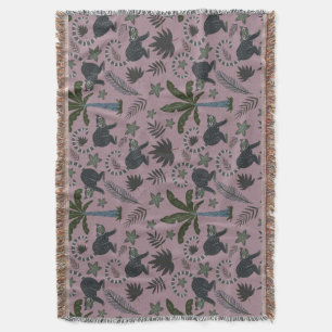 Couverture Motif sans couture Les animaux tropicaux sauts de