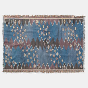 Couverture Motif vintage de tapis de Perse d'accent oriental