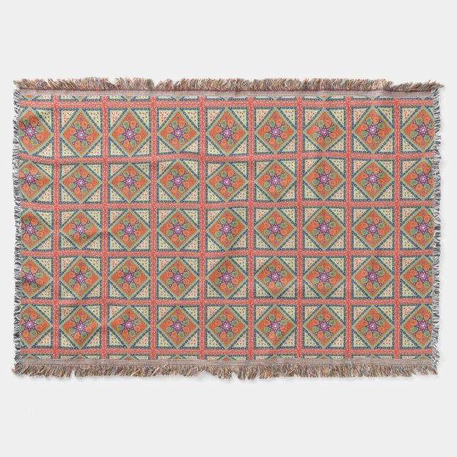 Couverture Motif vintage d'édredon (Devant)