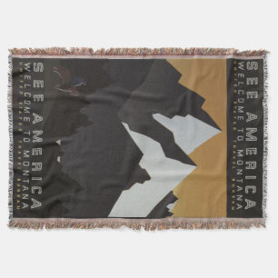 Couverture Mountain See America Cowboy Montana Motif