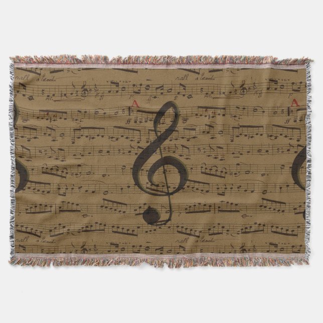 Couverture Musical Treble Clef Sheet Musique Classique (Devant)