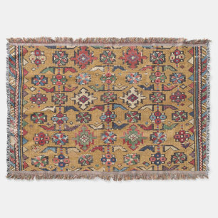 Couverture Mustard Khyrdagyd 19e siècle Rouge foncé coloré