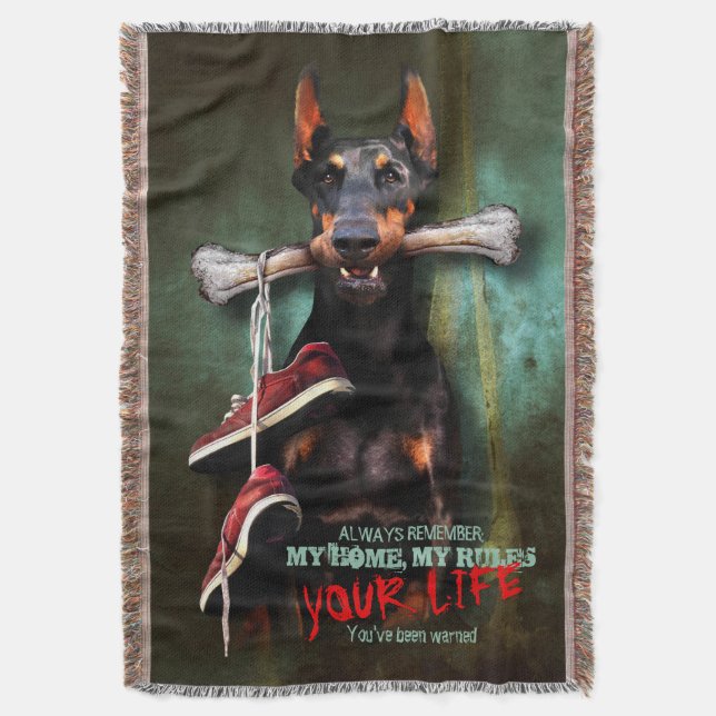 Couverture My Home, Your Life : Chien et os Dobermann - Drôle (devant Vertical)