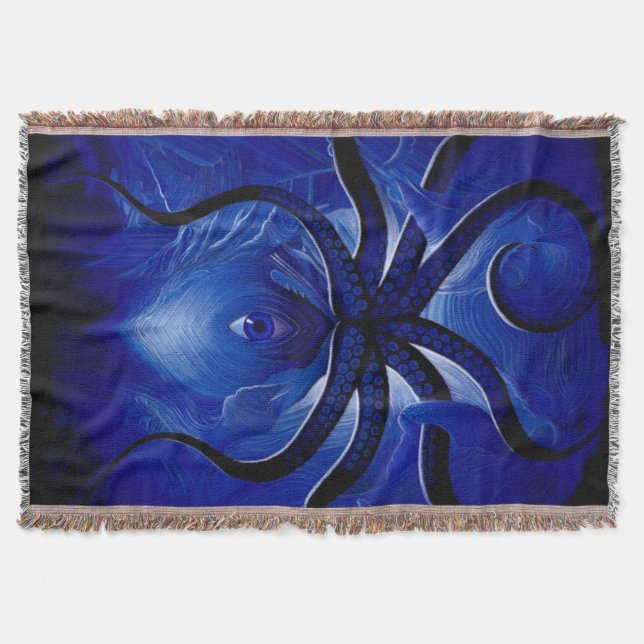 Couverture "Mystic Blue Octopus jeter la couverture** (Devant)